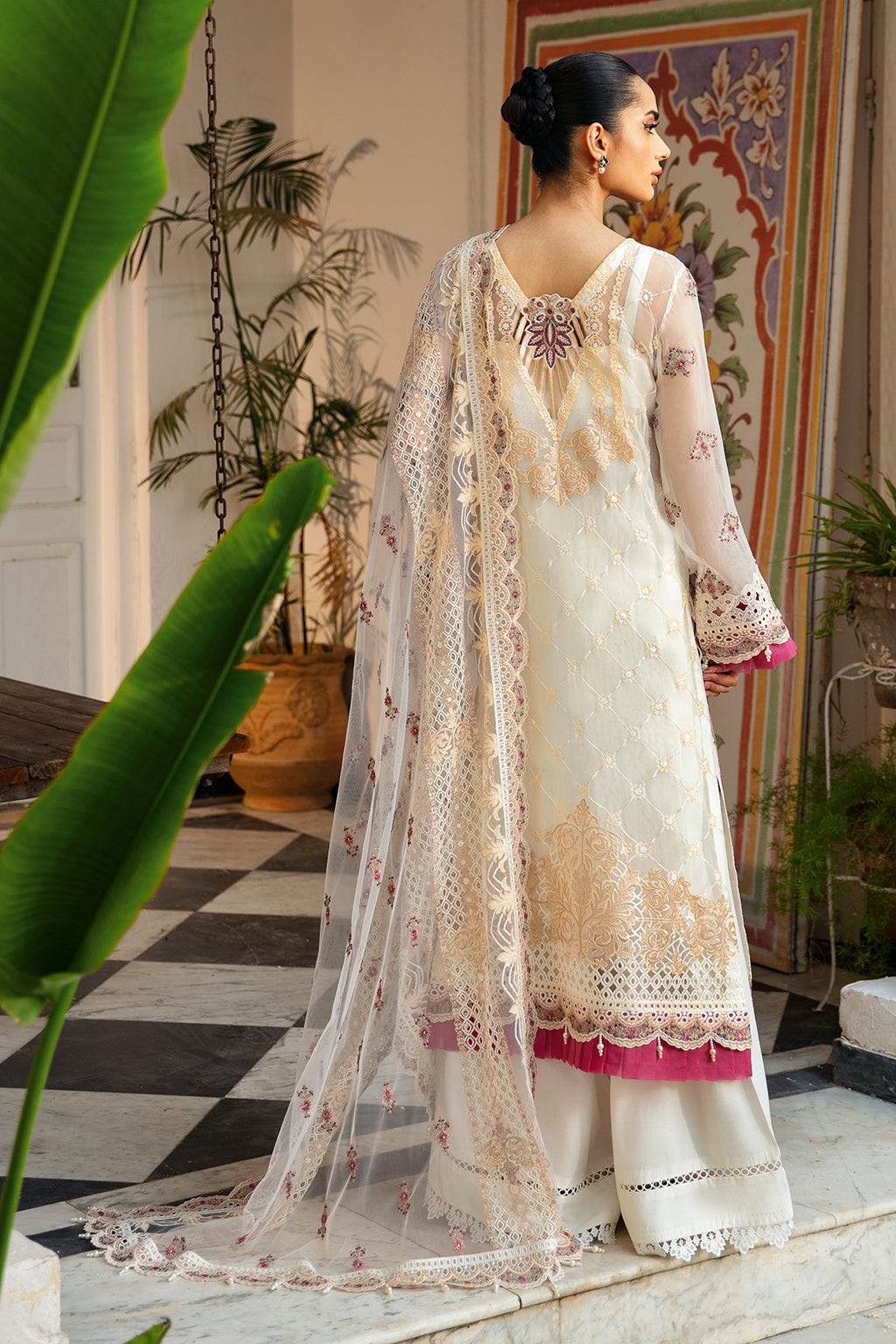 Ramsha | Dastak Luxury Chiffon Collection | Q-107 - Official Ramsha stockist in UK - Sakeena London