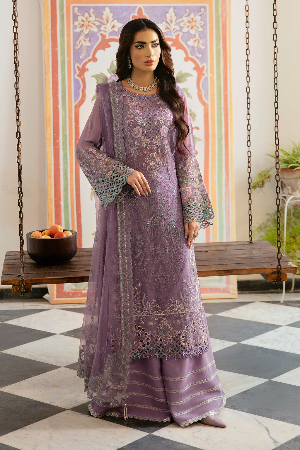 Ramsha | Dastak Luxury Chiffon Collection | Q-108 - Official Ramsha stockist in UK - Sakeena London