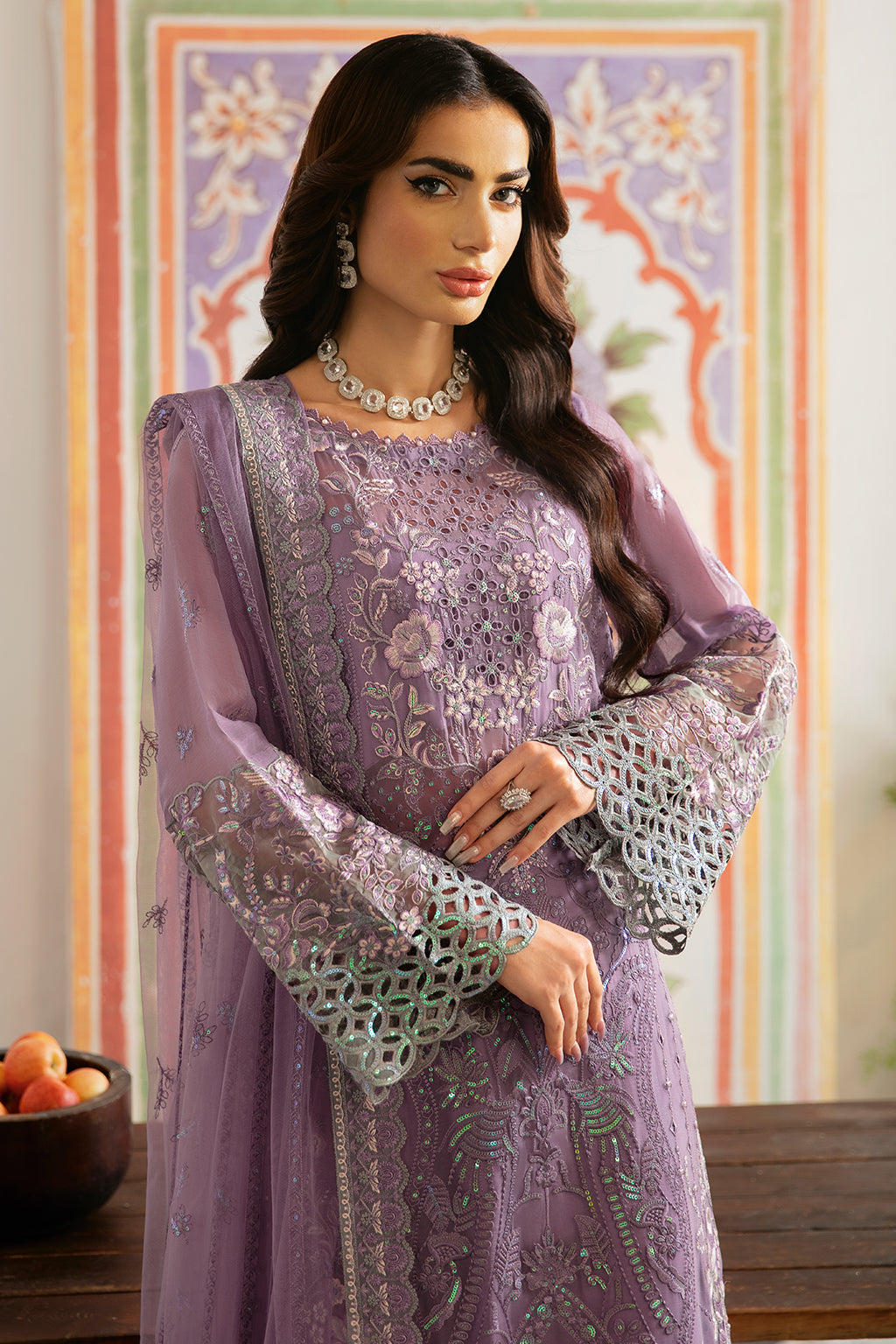 Ramsha | Dastak Luxury Chiffon Collection | Q-108 - Official Ramsha stockist in UK - Sakeena London