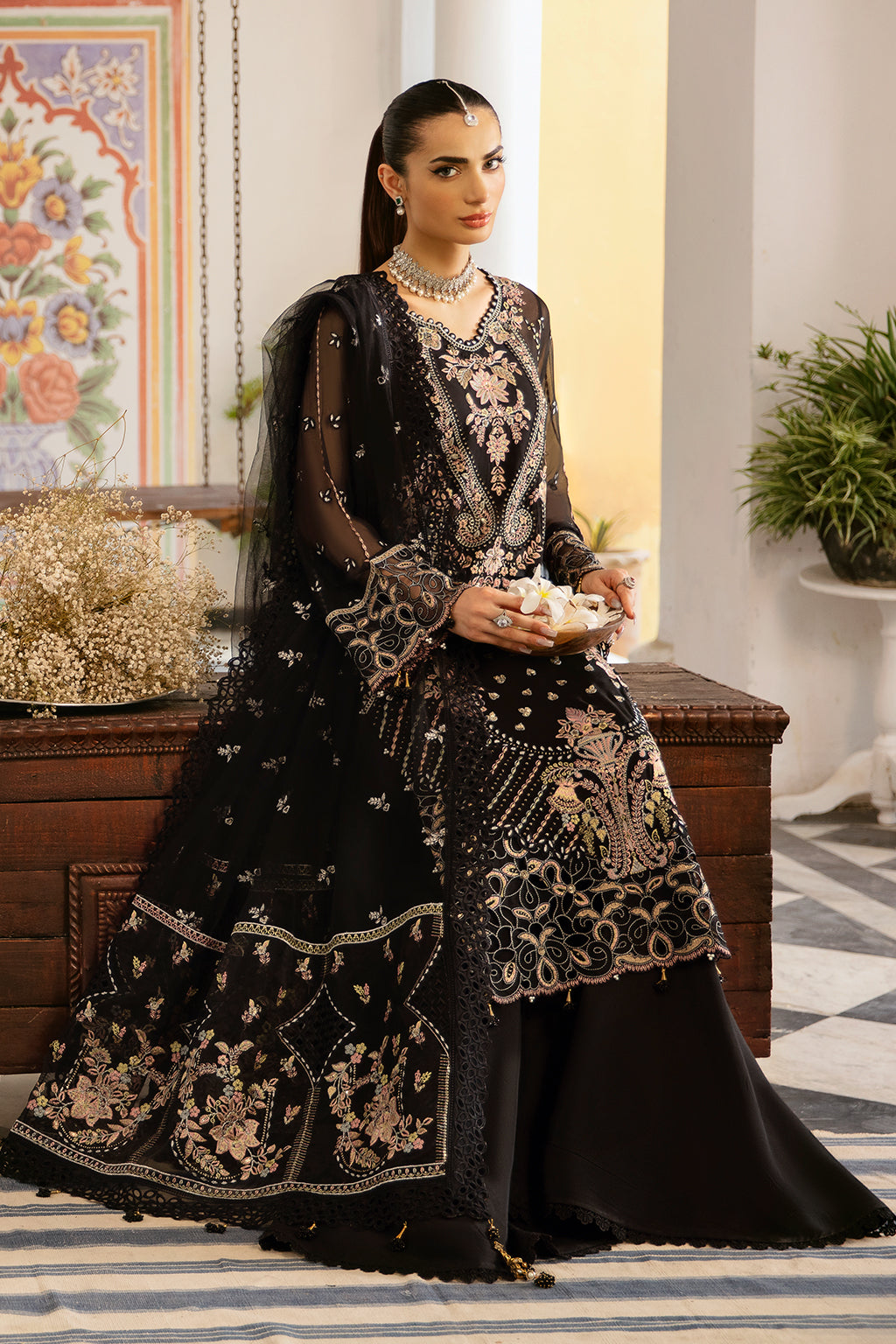 Ramsha | Dastak Luxury Chiffon Collection | Q-106 - Official Ramsha stockist in UK - Sakeena London