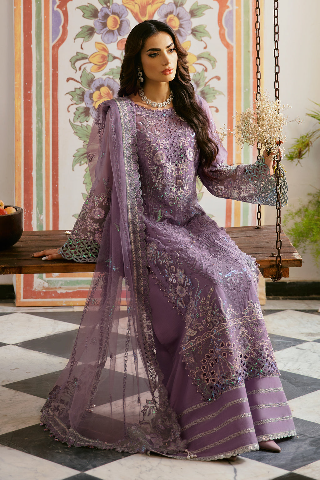 Ramsha | Dastak Luxury Chiffon Collection | Q-108 - Official Ramsha stockist in UK - Sakeena London