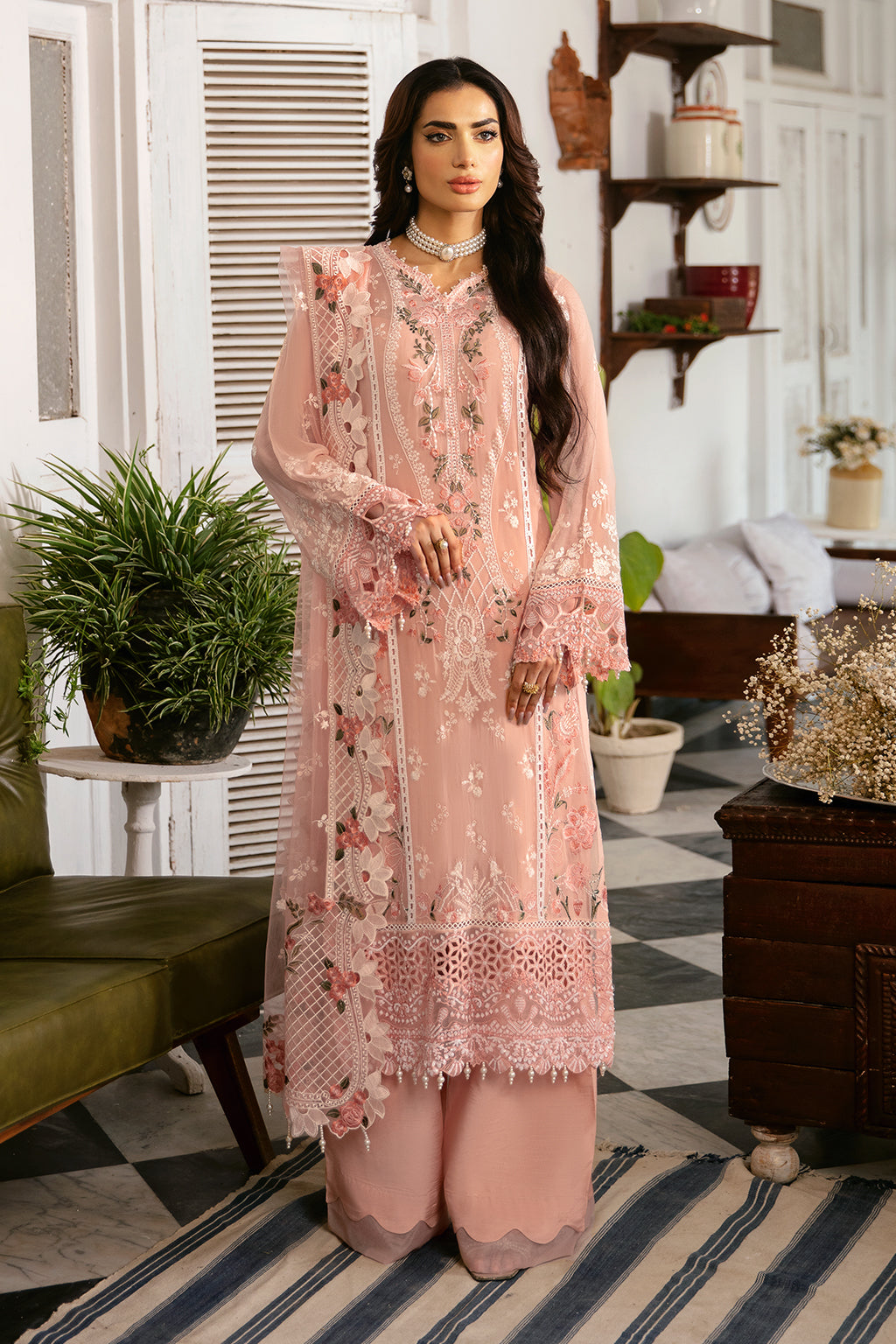 Ramsha | Dastak Luxury Chiffon Collection | Q-101 - Official Ramsha stockist in UK - Sakeena London