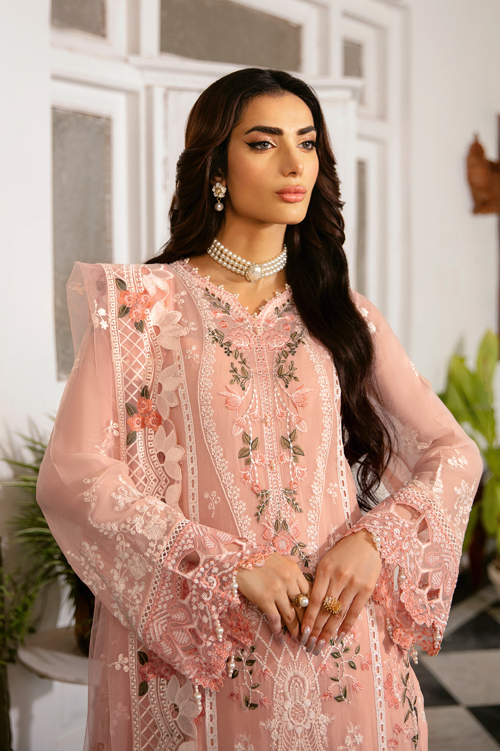 Ramsha | Dastak Luxury Chiffon Collection | Q-101 - Official Ramsha stockist in UK - Sakeena London