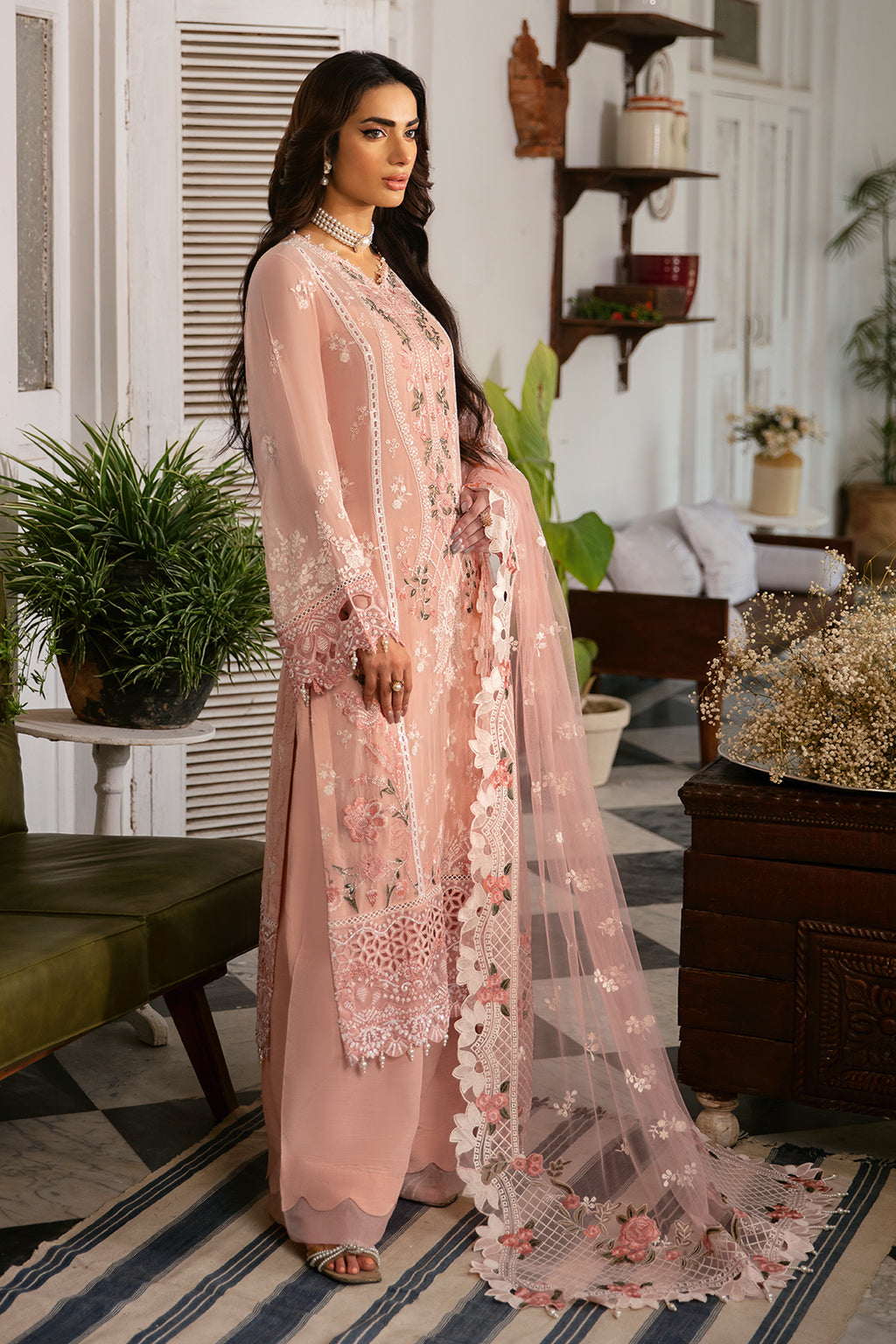 Ramsha | Dastak Luxury Chiffon Collection | Q-101 - Official Ramsha stockist in UK - Sakeena London