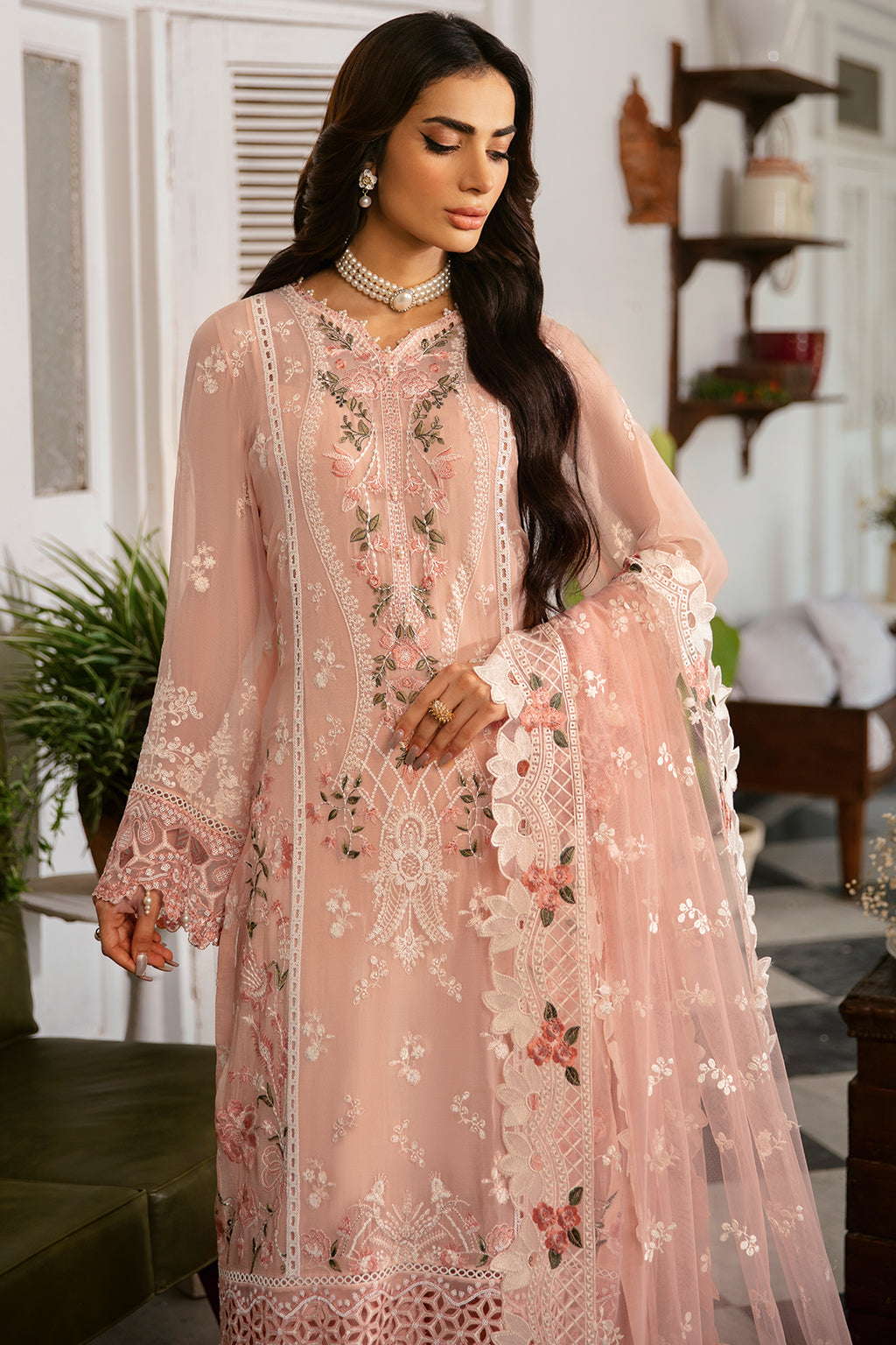 Ramsha | Dastak Luxury Chiffon Collection | Q-101 - Official Ramsha stockist in UK - Sakeena London