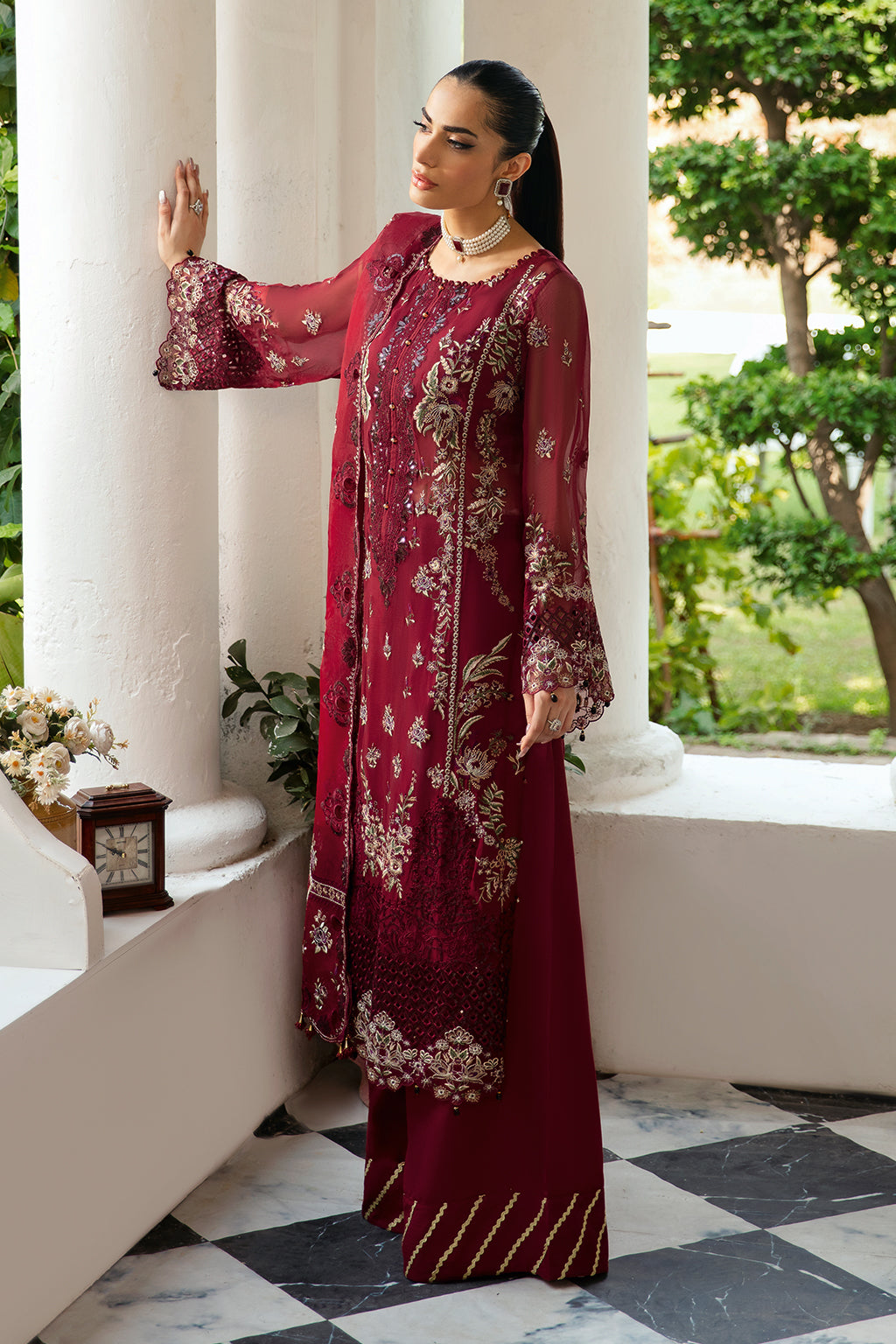 Ramsha | Dastak Luxury Chiffon Collection | Q-103 - Official Ramsha stockist in UK - Sakeena London