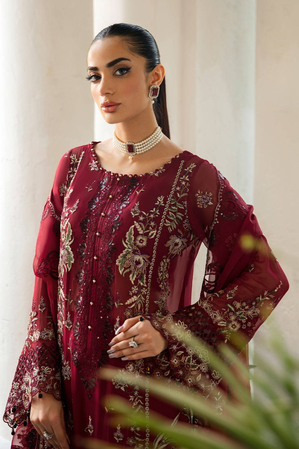 Ramsha | Dastak Luxury Chiffon Collection | Q-103 - Official Ramsha stockist in UK - Sakeena London