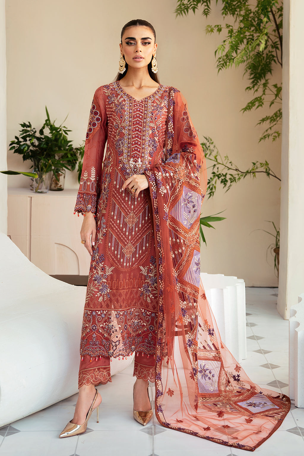 Ramsha | Dastoor Chiffon | P-109 - Official Ramsha stockist in UK - Sakeena London