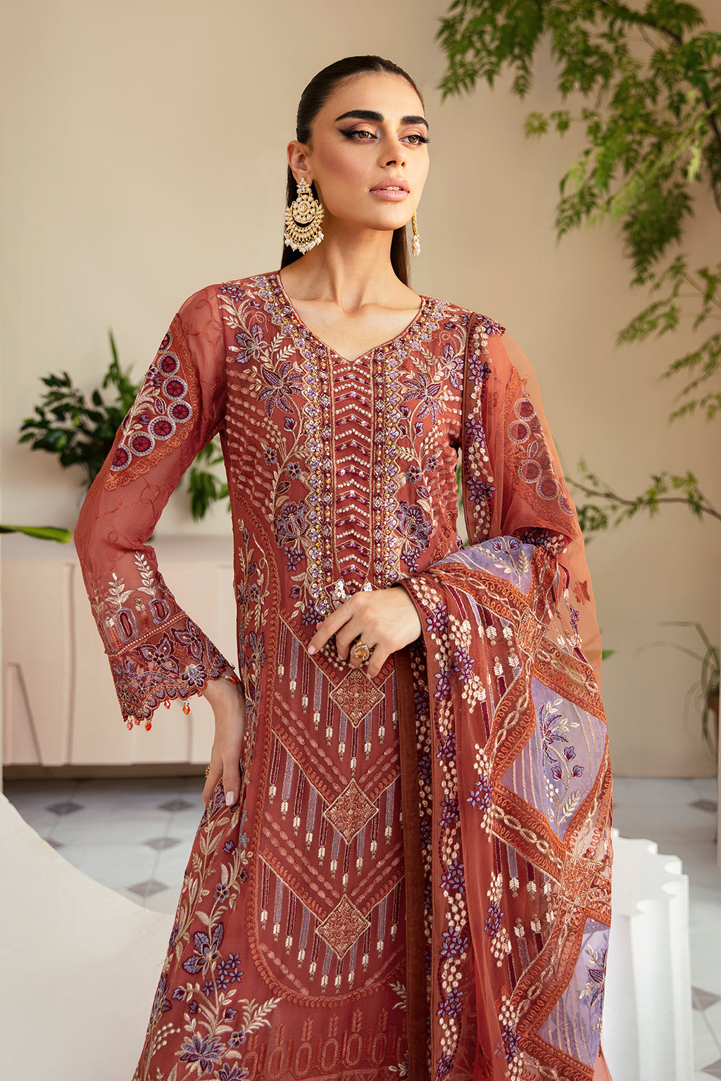 Ramsha | Dastoor Chiffon | P-109 - Official Ramsha stockist in UK - Sakeena London