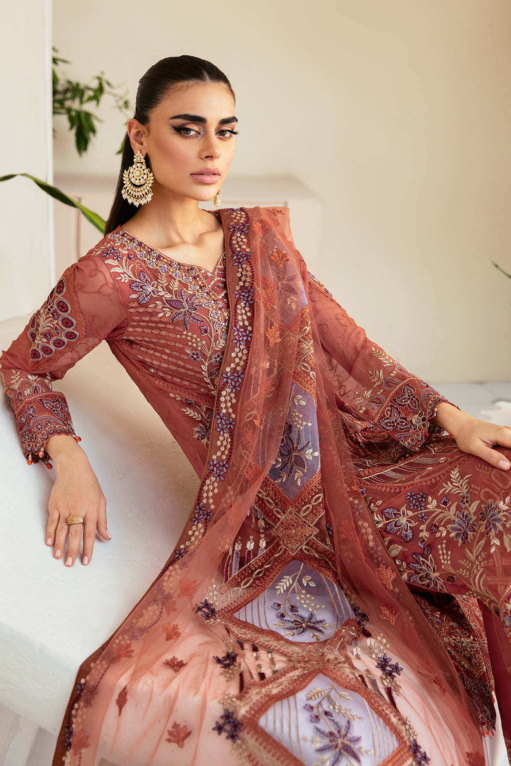 Ramsha | Dastoor Chiffon | P-109 - Official Ramsha stockist in UK - Sakeena London