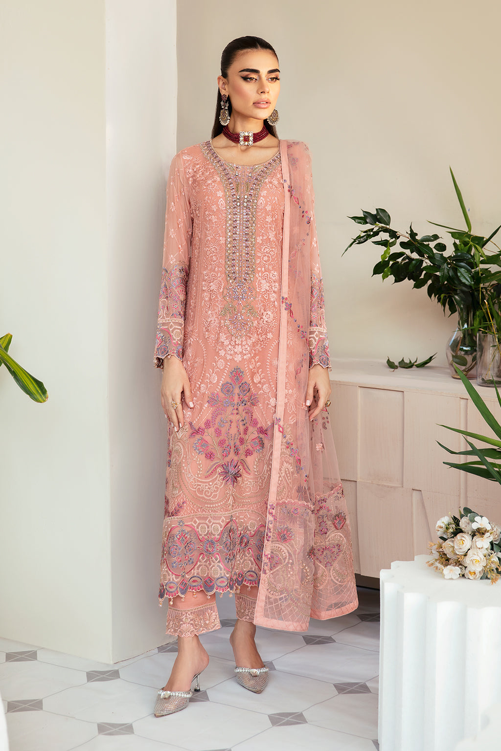 Ramsha | Dastoor Chiffon | P-101 - Official Ramsha stockist in UK - Sakeena London