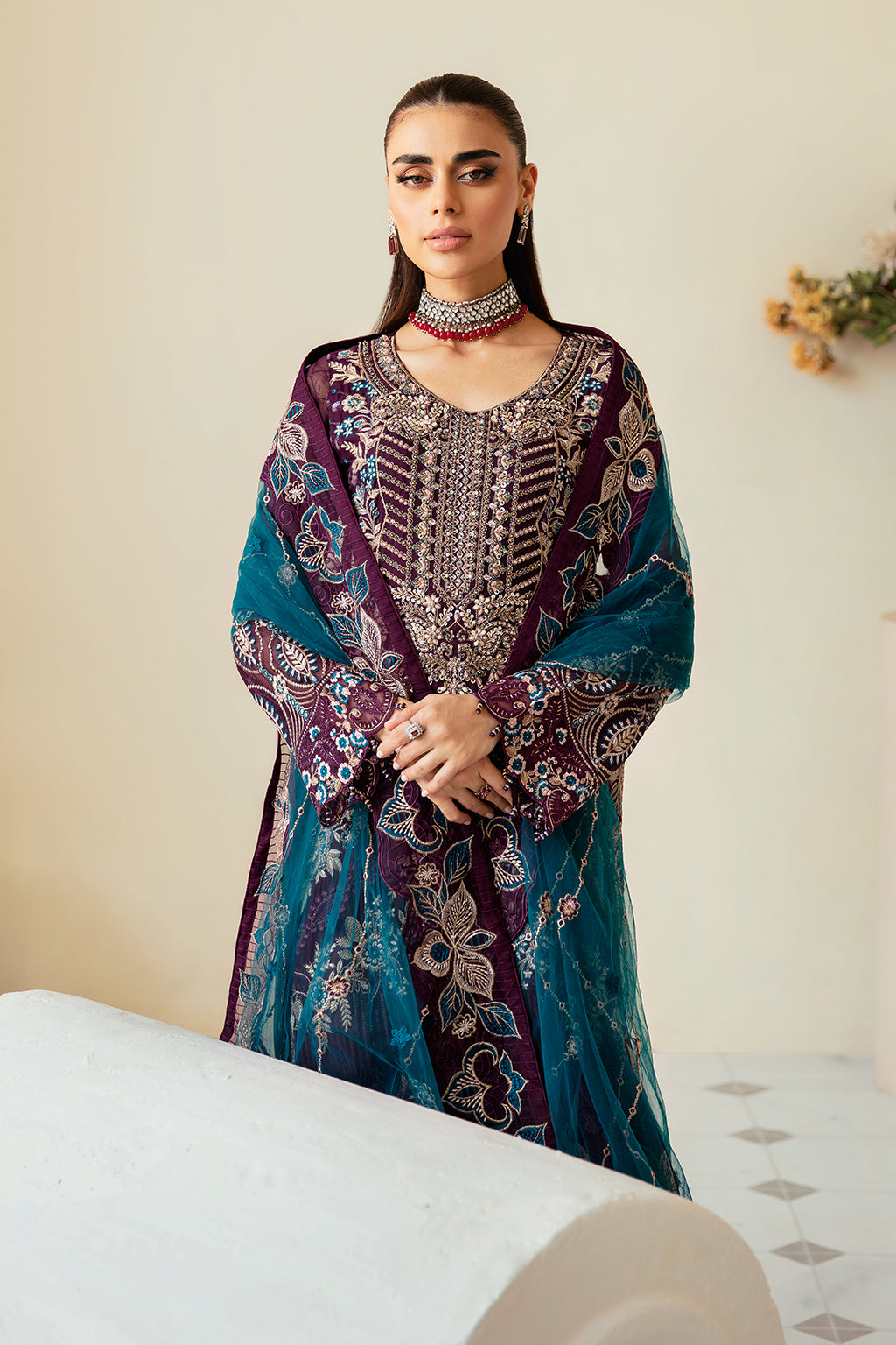 Ramsha | Dastoor Chiffon | P-102 - Official Ramsha stockist in UK - Sakeena London