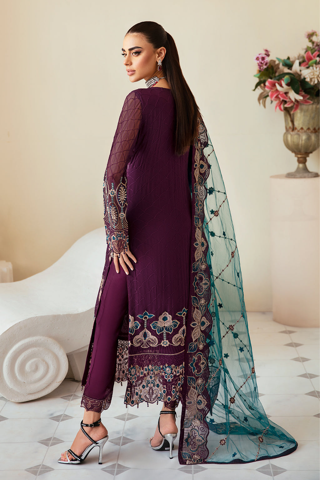 Ramsha | Dastoor Chiffon | P-102 - Official Ramsha stockist in UK - Sakeena London