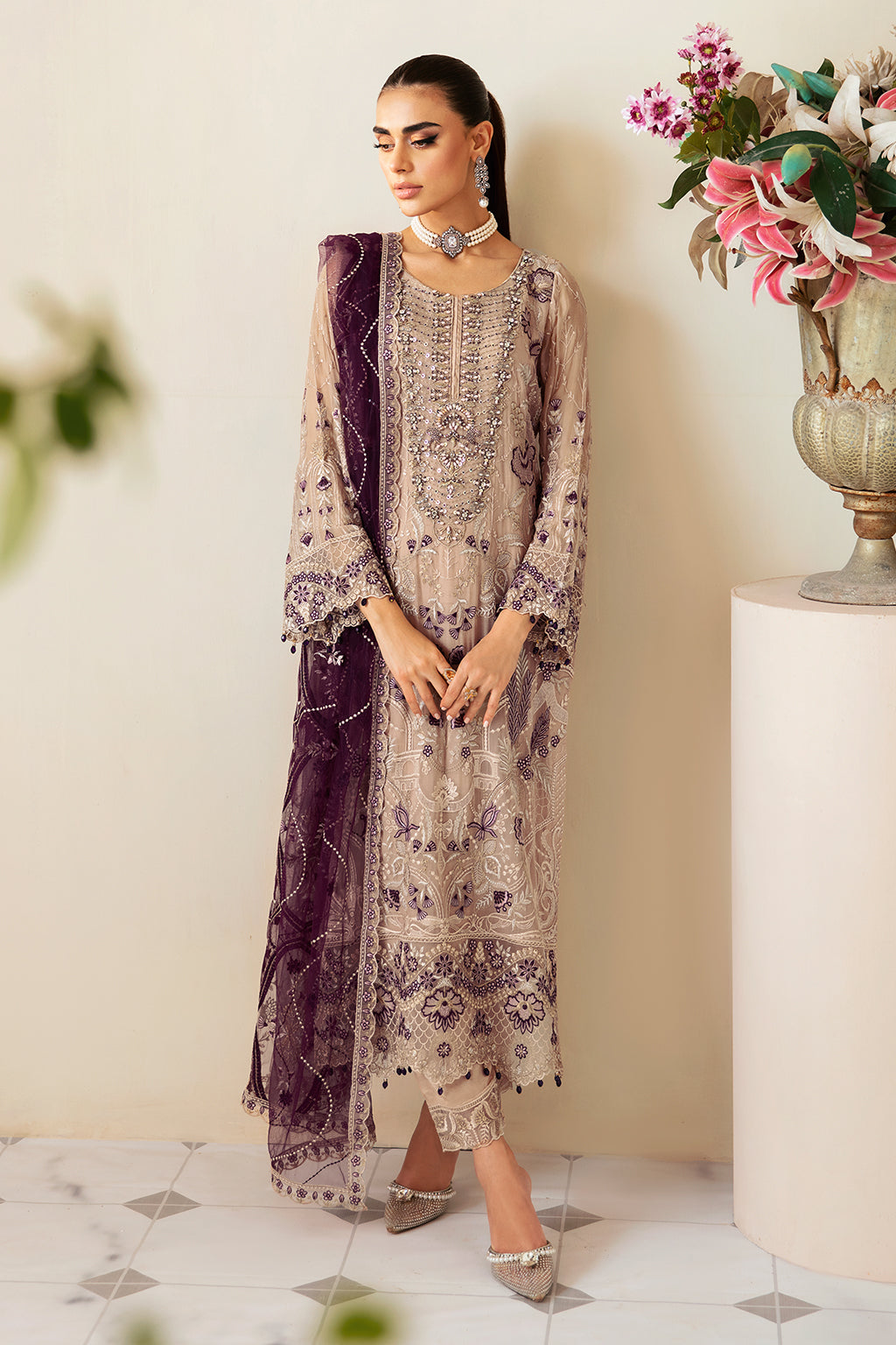 Ramsha | Dastoor Chiffon | P-106 - Official Ramsha stockist in UK - Sakeena London
