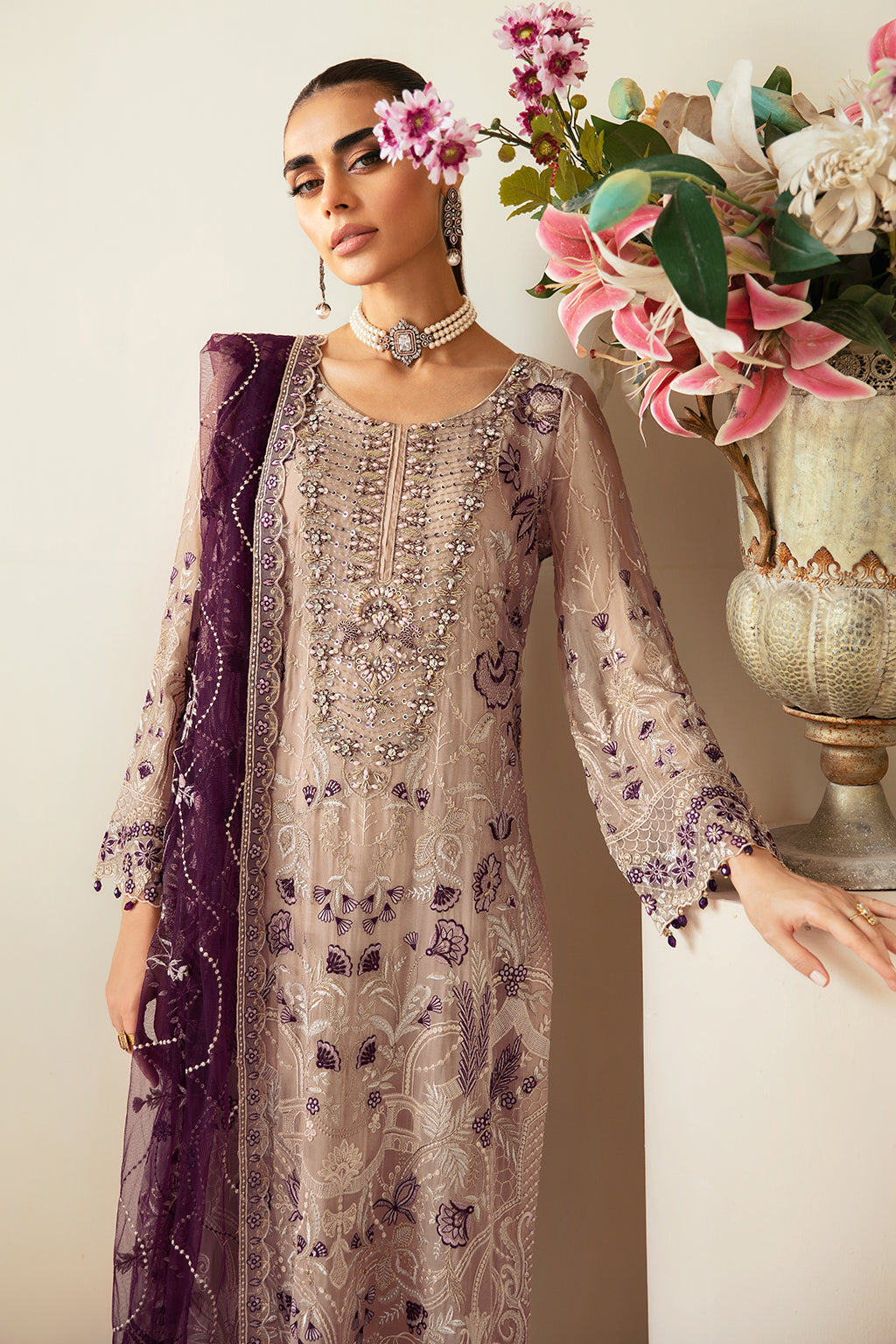 Ramsha | Dastoor Chiffon | P-106 - Official Ramsha stockist in UK - Sakeena London