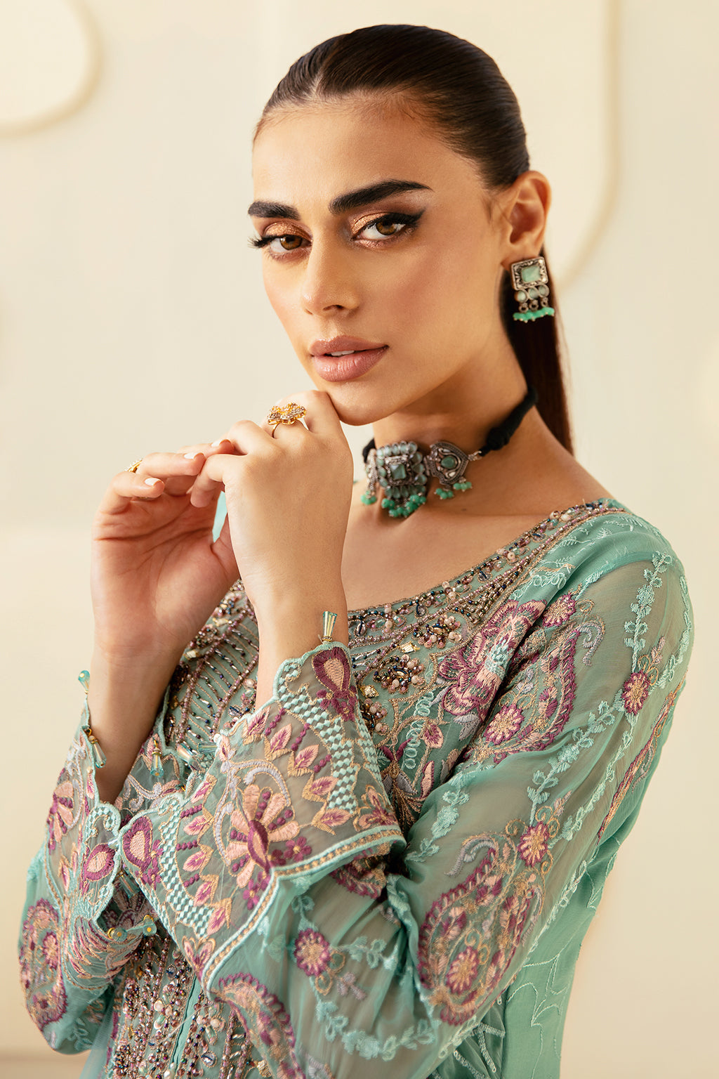 Ramsha | Dastoor Chiffon | P-107 - Official Ramsha stockist in UK - Sakeena London