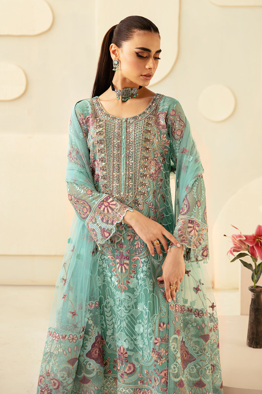 Ramsha | Dastoor Chiffon | P-107 - Official Ramsha stockist in UK - Sakeena London