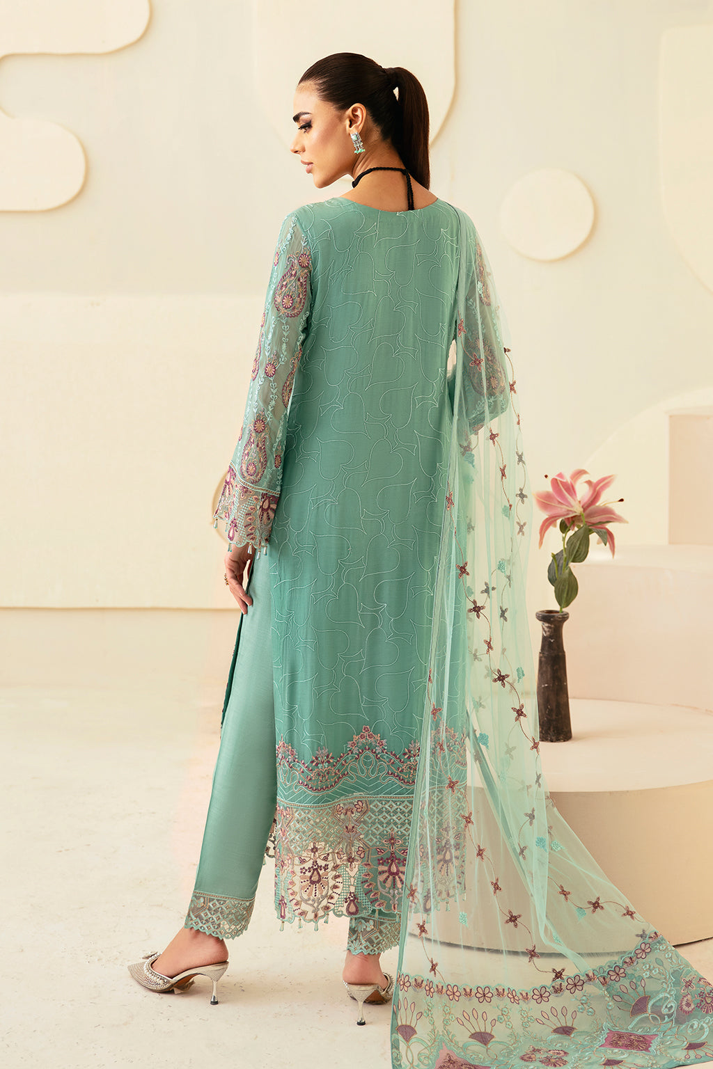 Ramsha | Dastoor Chiffon | P-107 - Official Ramsha stockist in UK - Sakeena London