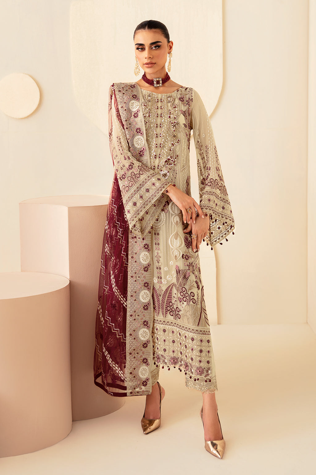 Ramsha | Dastoor Chiffon | P-103 - Official Ramsha stockist in UK - Sakeena London