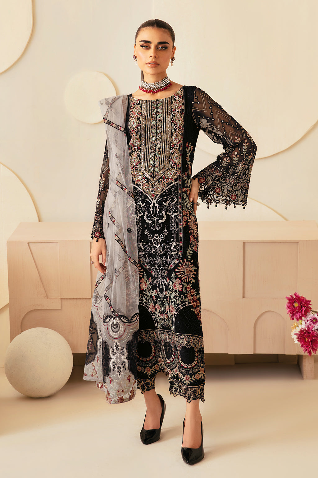 Ramsha | Dastoor Chiffon | P-105 - Official Ramsha stockist in UK - Sakeena London