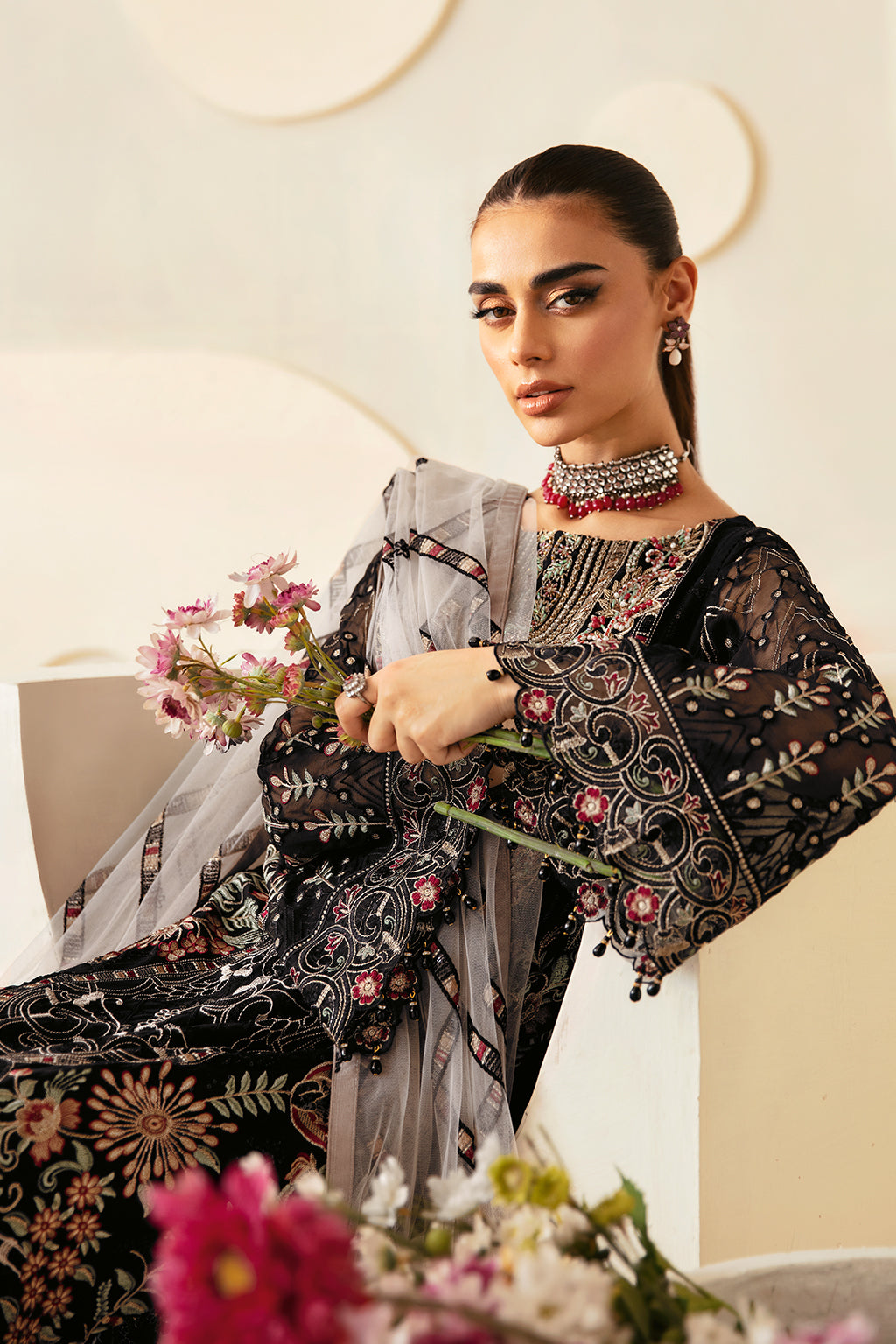 Ramsha | Dastoor Chiffon | P-105 - Official Ramsha stockist in UK - Sakeena London