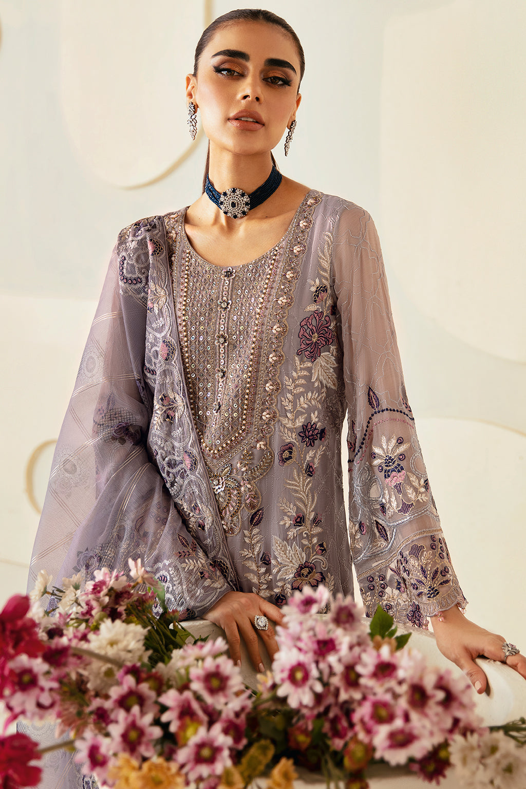 Ramsha | Dastoor Chiffon | P-108 - Official Ramsha stockist in UK - Sakeena London