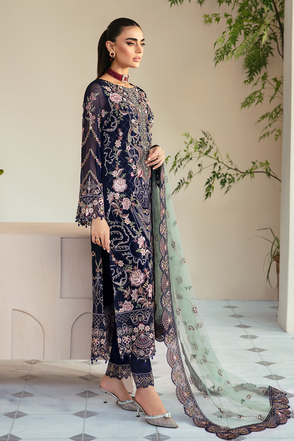 Ramsha | Dastoor Chiffon | P-110 - Official Ramsha stockist in UK - Sakeena London