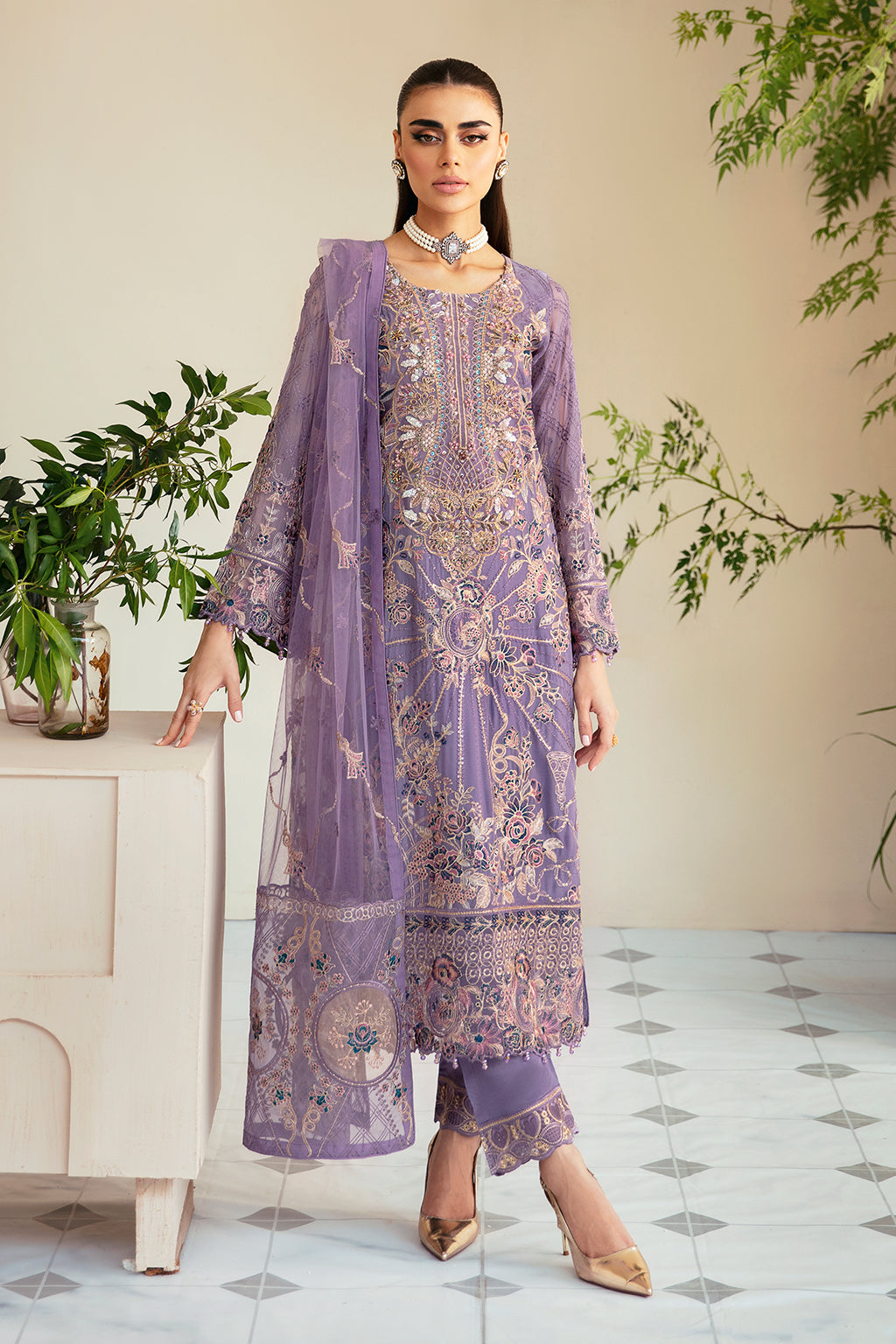 Ramsha | Dastoor Chiffon | P-104 - Official Ramsha stockist in UK - Sakeena London