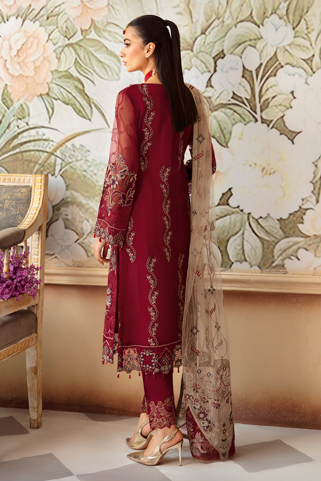 Ramsha | Minhal Organza Collection | M-1201 - Official Ramsha stockist in UK - Sakeena London