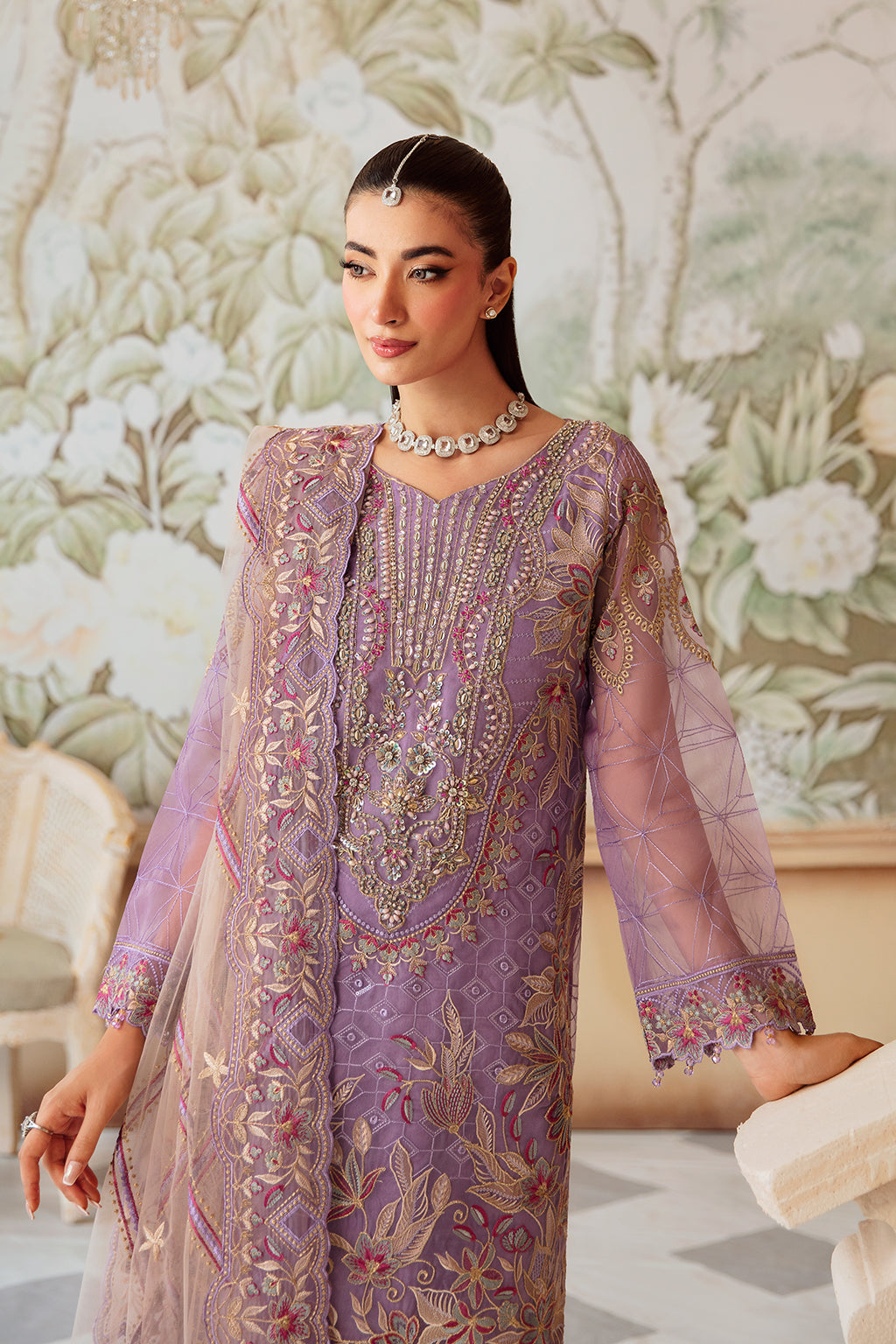 Ramsha | Minhal Organza Collection | M-1207 - Official Ramsha stockist in UK - Sakeena London