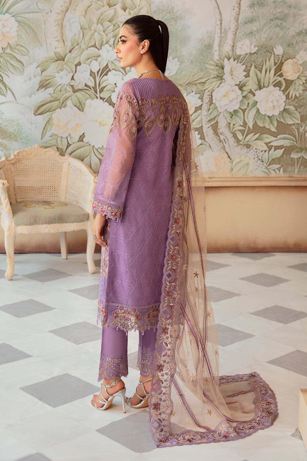 Ramsha | Minhal Organza Collection | M-1207 - Official Ramsha stockist in UK - Sakeena London