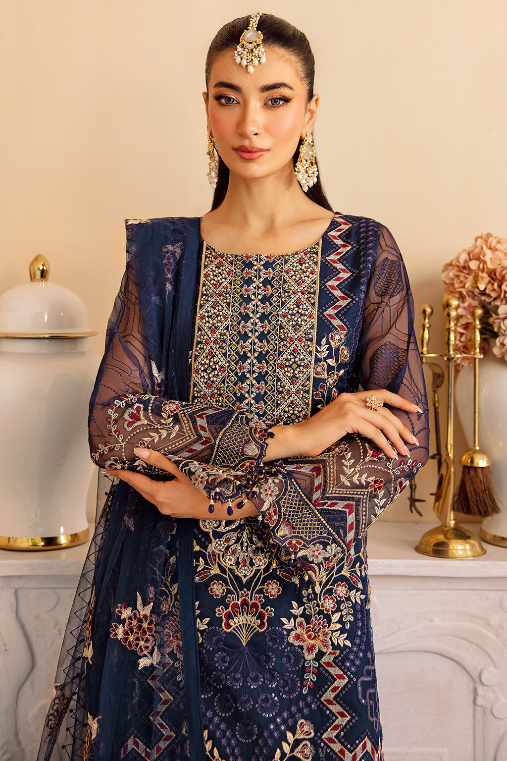 Ramsha | Minhal Organza Collection | M-1209 - Official Ramsha stockist in UK - Sakeena London