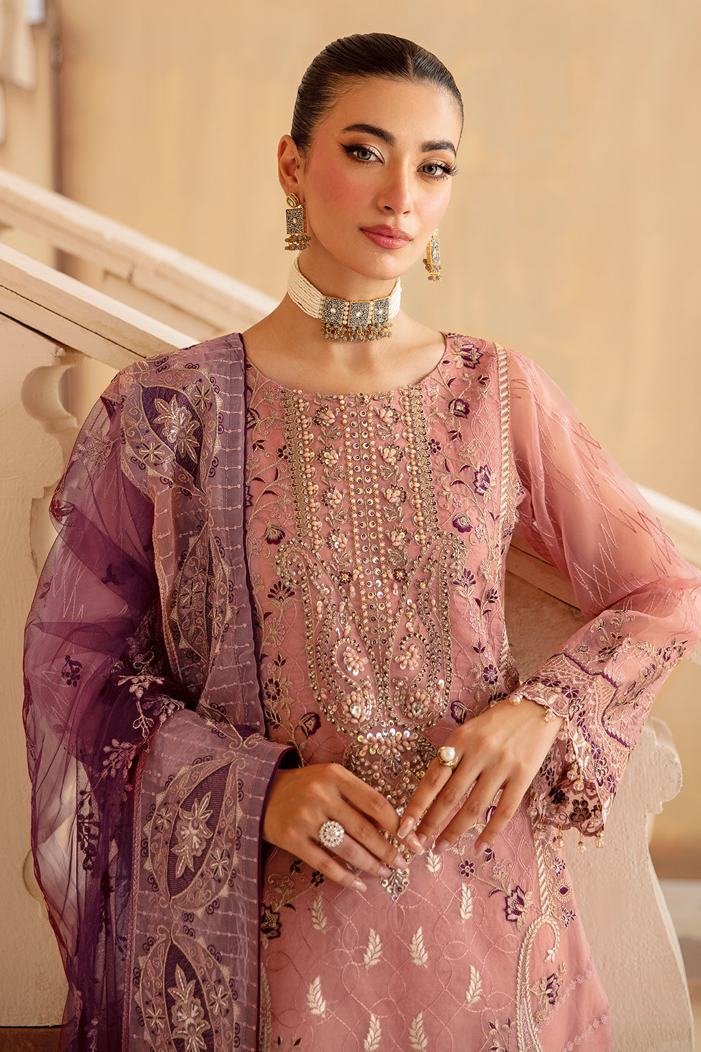 Ramsha | Minhal Organza Collection | M-1210 - Official Ramsha stockist in UK - Sakeena London