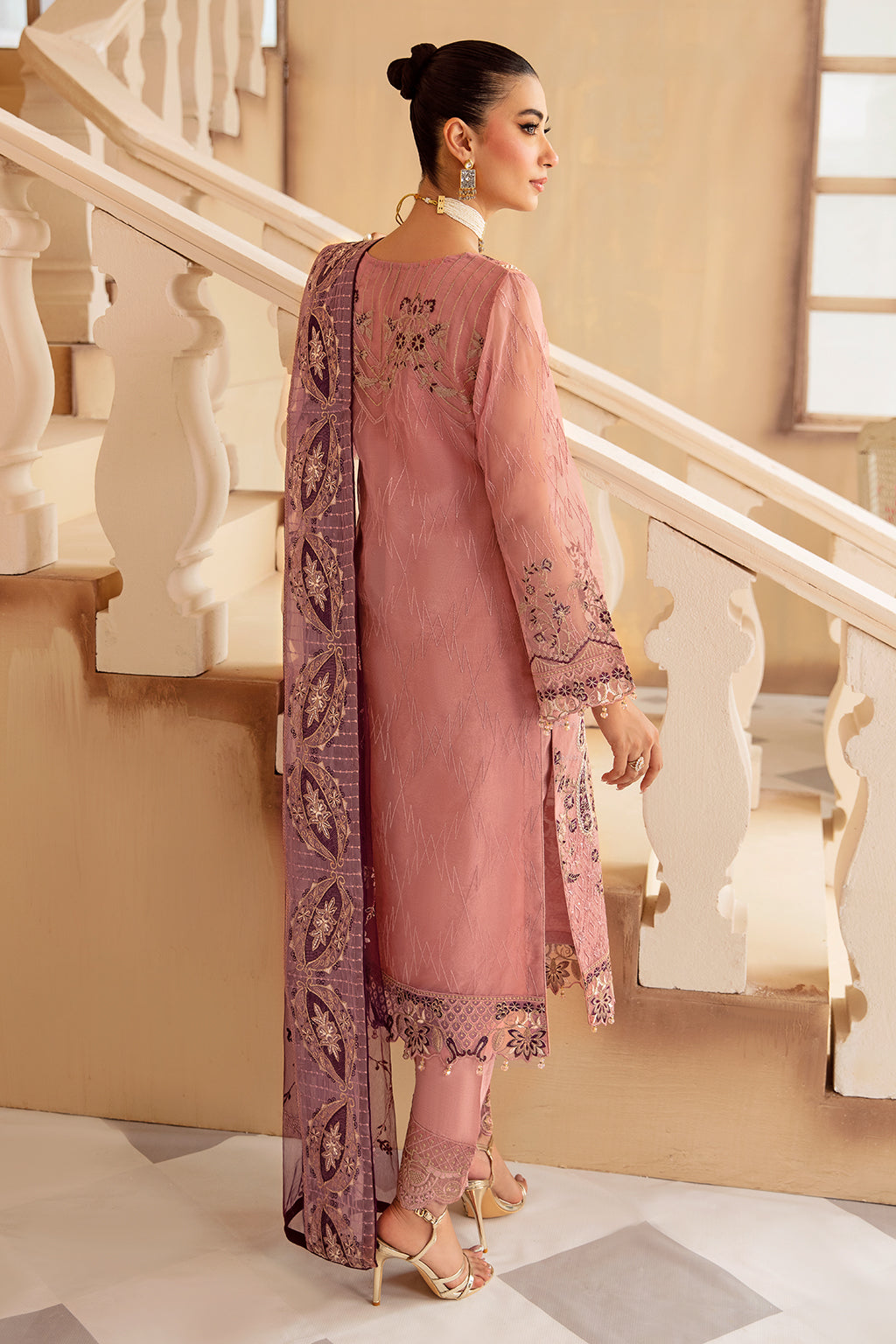 Ramsha | Minhal Organza Collection | M-1210 - Official Ramsha stockist in UK - Sakeena London