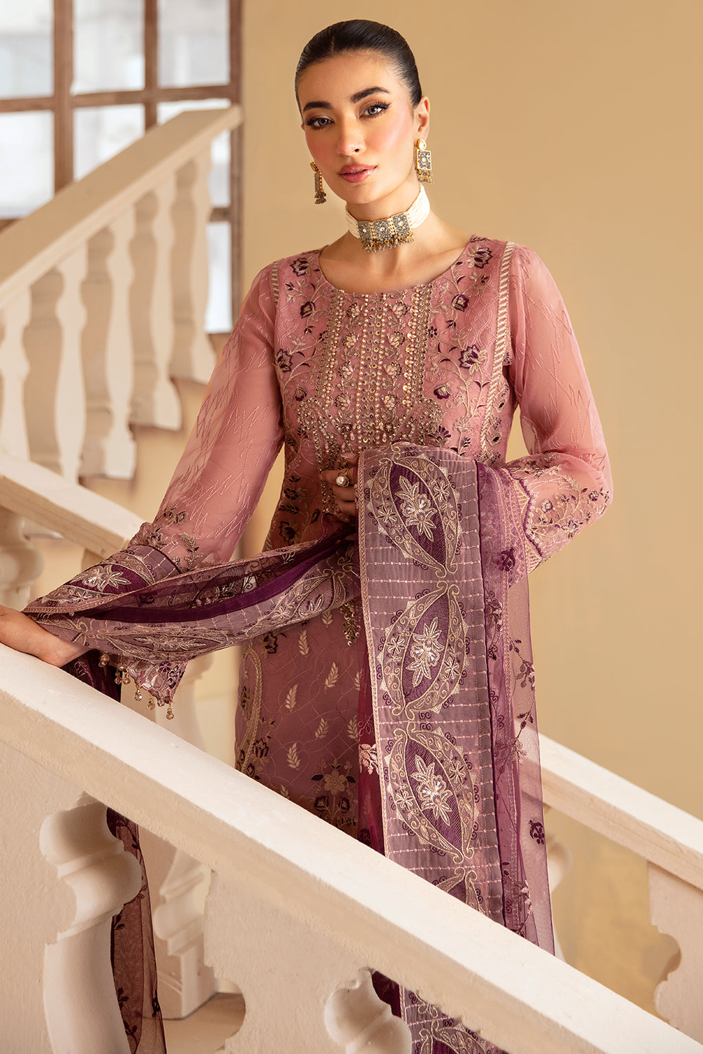 Ramsha | Minhal Organza Collection | M-1210 - Official Ramsha stockist in UK - Sakeena London