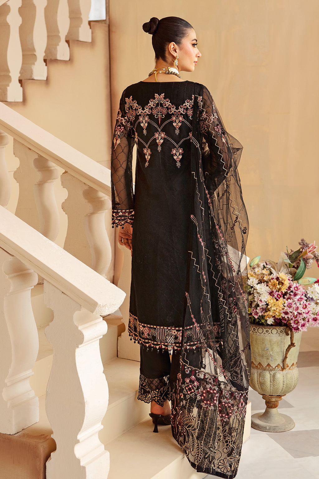 Ramsha | Minhal Organza Collection | M-1205 - Official Ramsha stockist in UK - Sakeena London