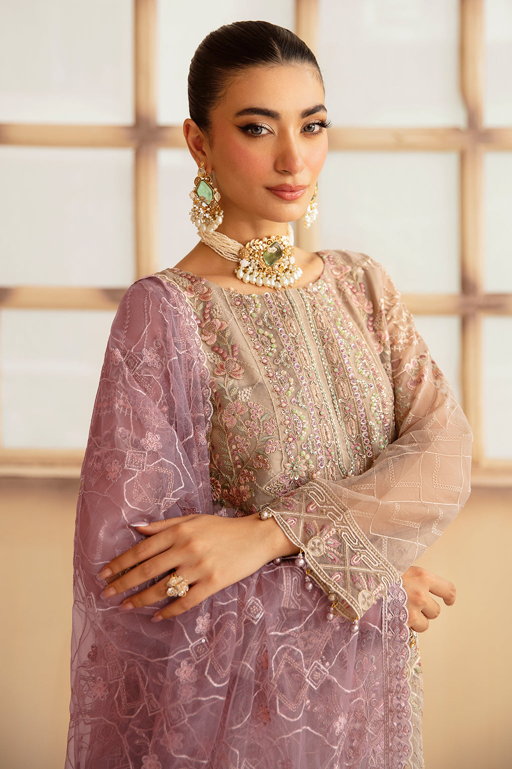Ramsha | Minhal Organza Collection | M-1206 - Official Ramsha stockist in UK - Sakeena London