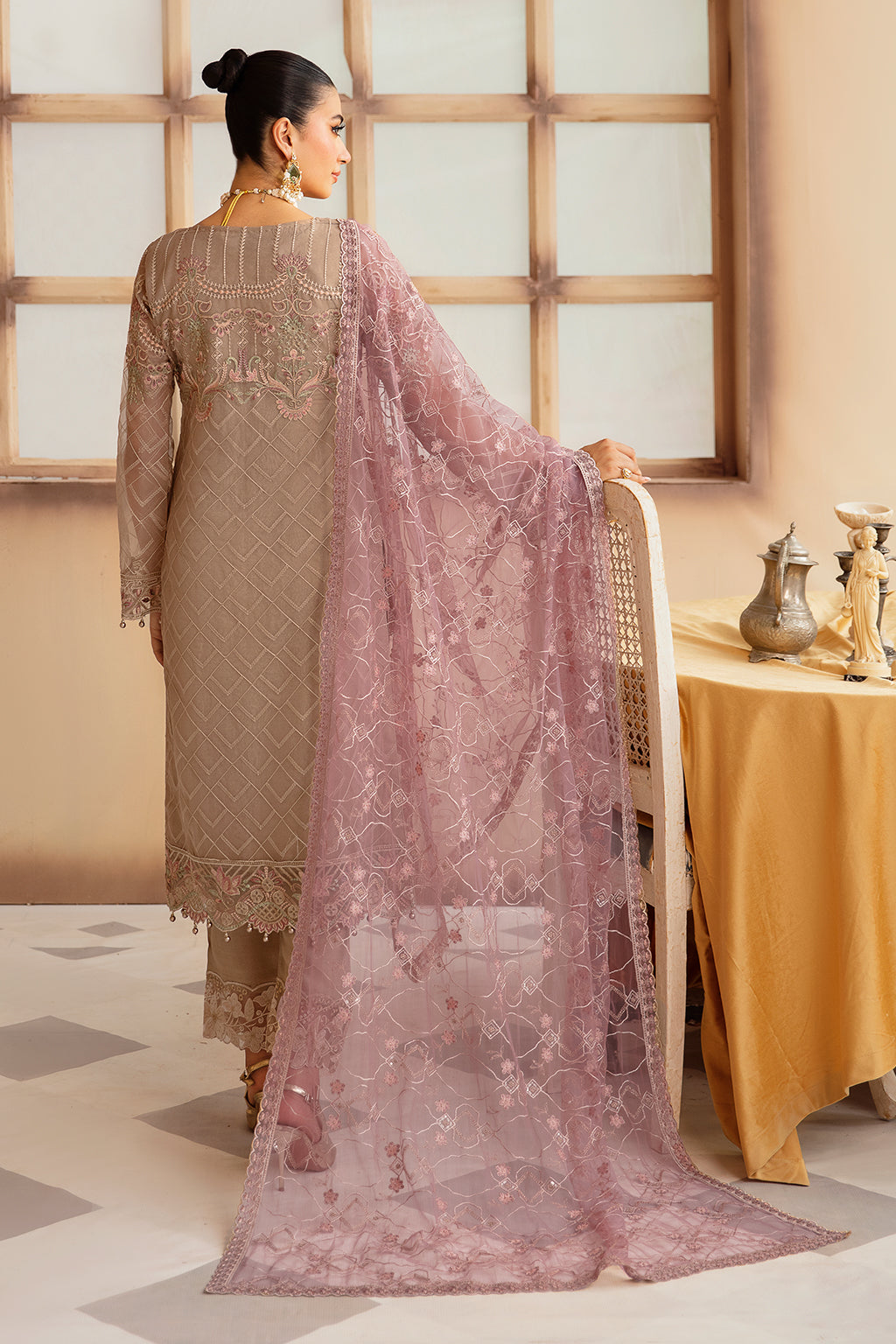 Ramsha | Minhal Organza Collection | M-1206 - Official Ramsha stockist in UK - Sakeena London