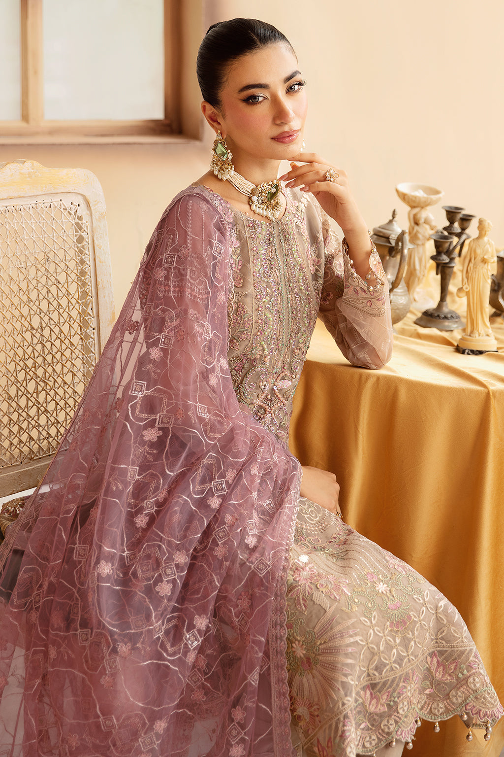 Ramsha | Minhal Organza Collection | M-1206 - Official Ramsha stockist in UK - Sakeena London