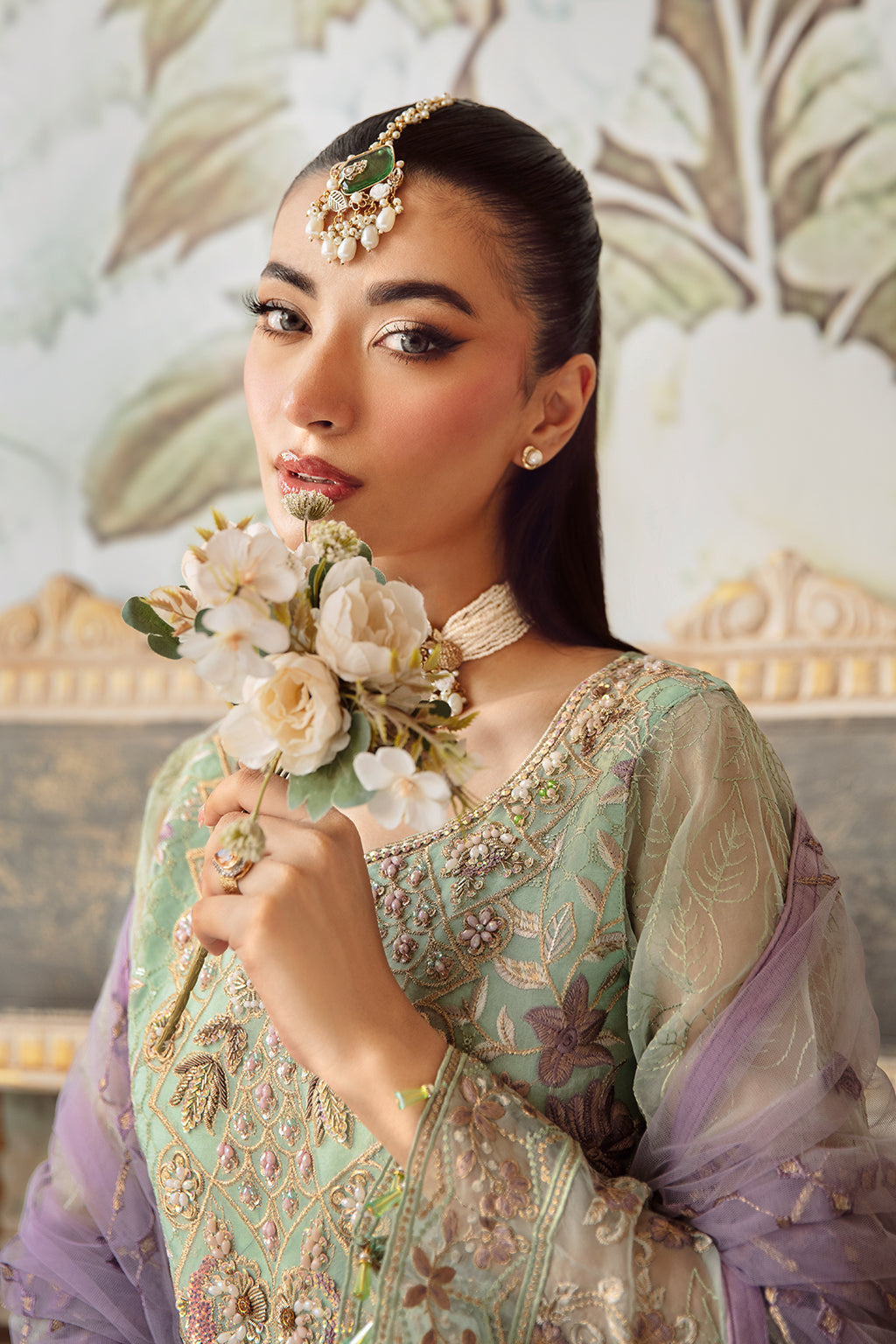 Ramsha | Minhal Organza Collection | M-1204 - Official Ramsha stockist in UK - Sakeena London