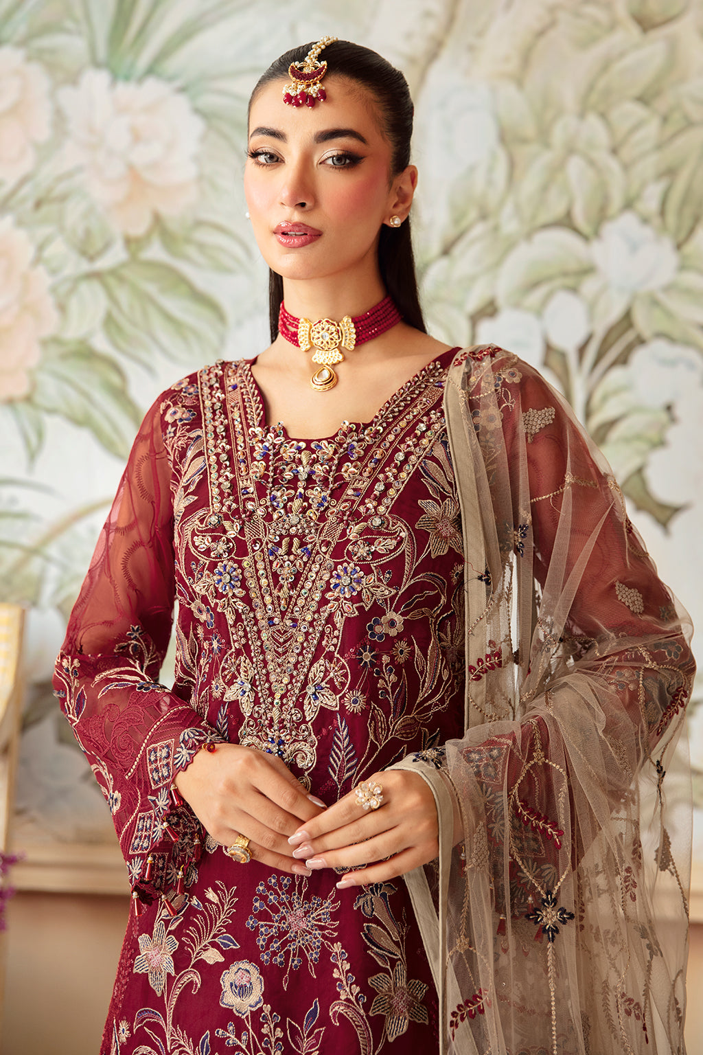 Ramsha | Minhal Organza Collection | M-1201 - Official Ramsha stockist in UK - Sakeena London