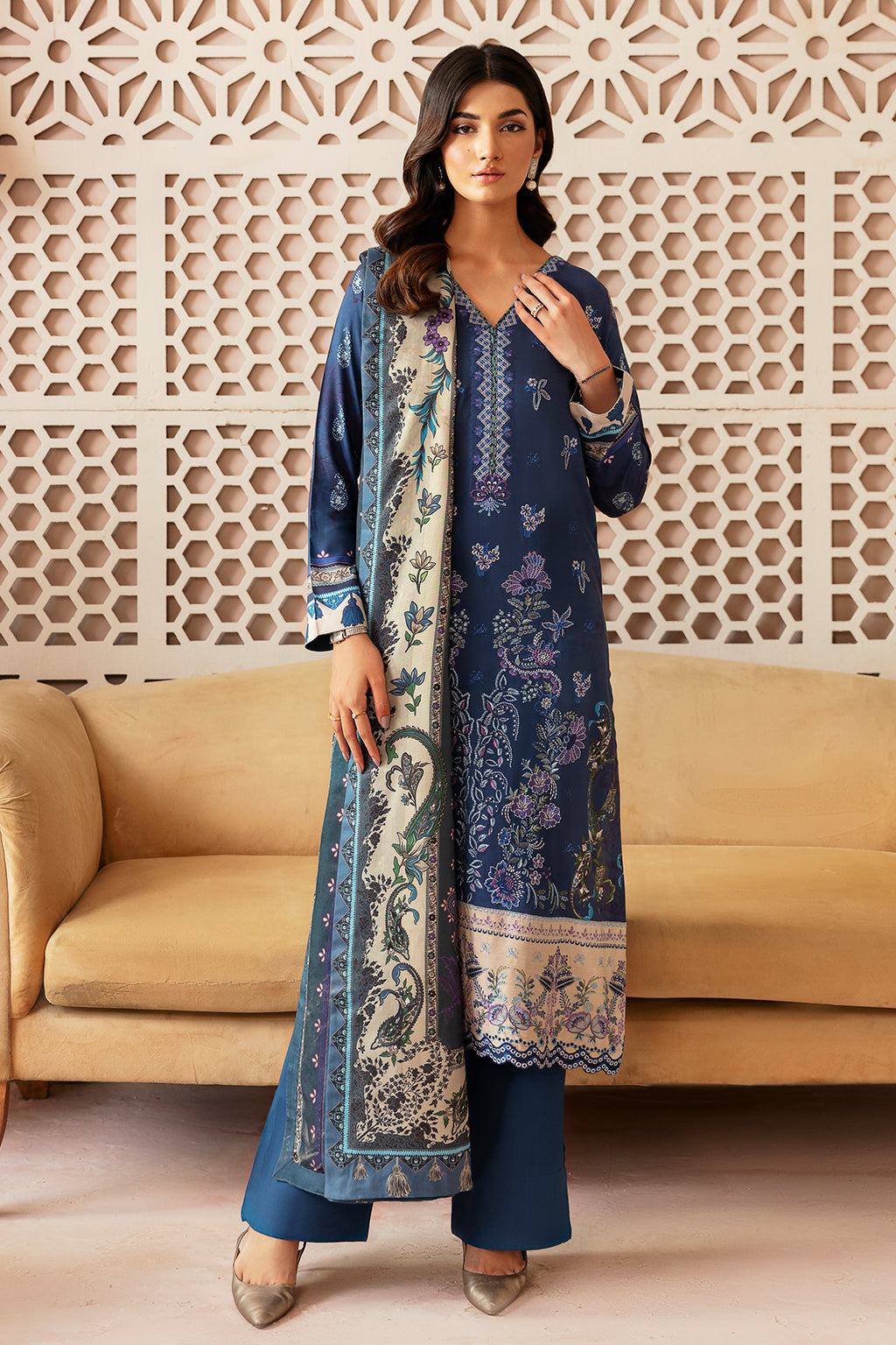 Ramsha | Riwaj Winter Collection | J-302 - Official Ramsha stockist in UK - Sakeena London
