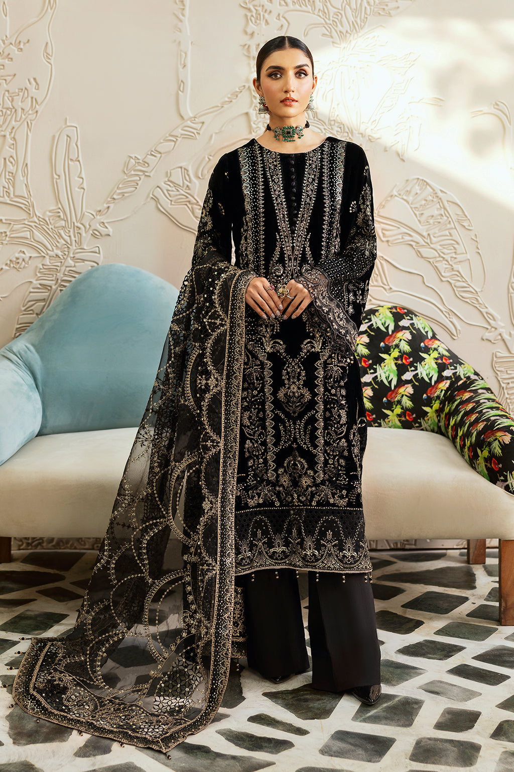 Ramsha | Velvet Collection | V-603 - Official Ramsha stockist in UK - Sakeena London