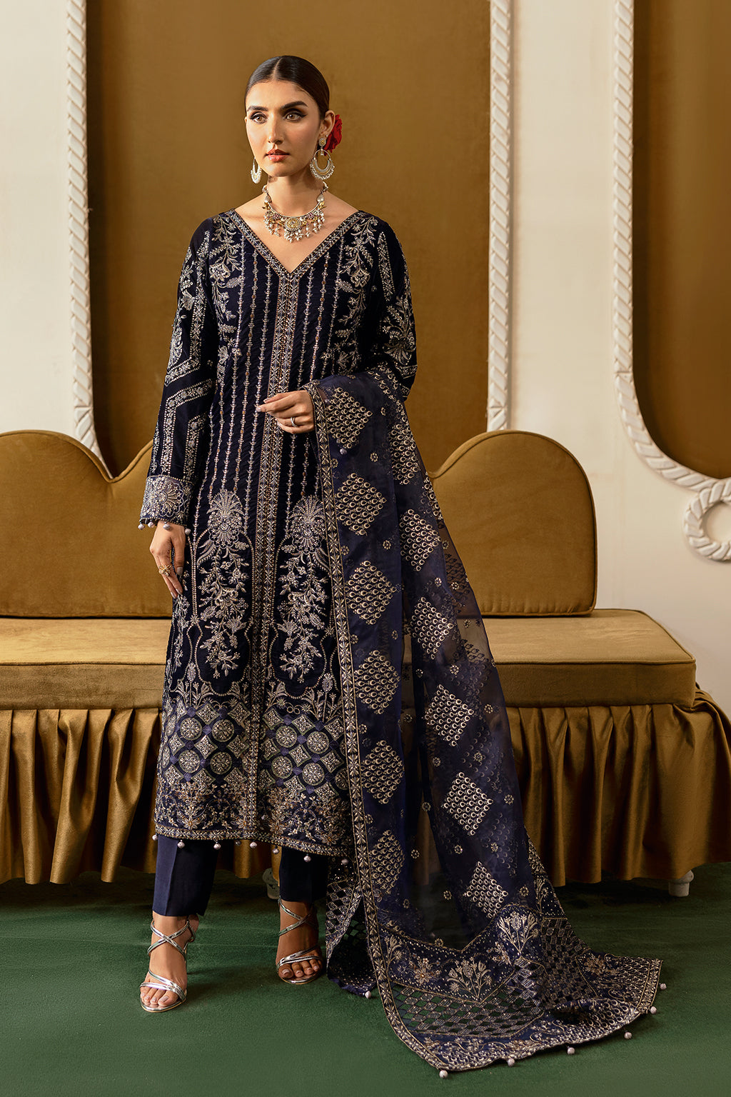 Ramsha | Velvet Collection | V-608 - Official Ramsha stockist in UK - Sakeena London