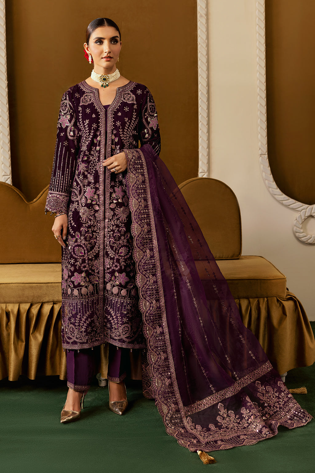 Ramsha | Velvet Collection | V-605 - Official Ramsha stockist in UK - Sakeena London