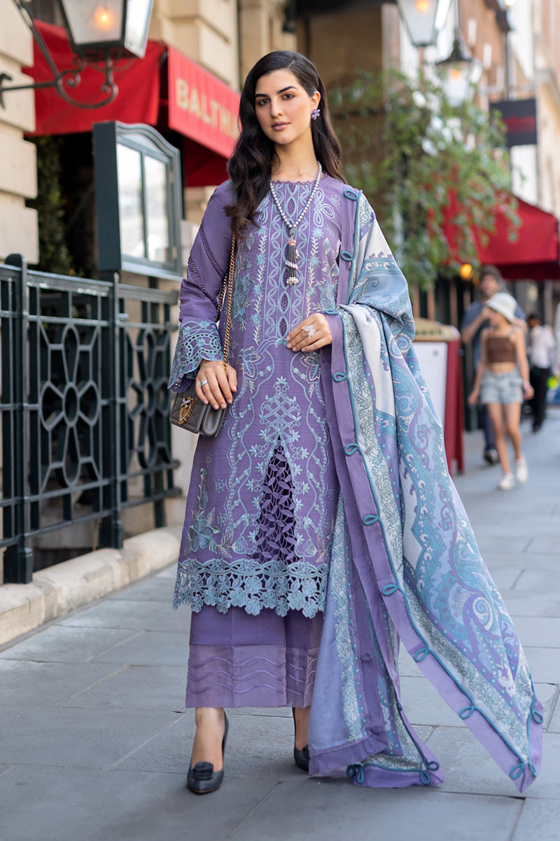 Rangrasiya | Carnation Winter Shawl | Lavender - Official Rangrasiya stockist in UK - Sakeena London