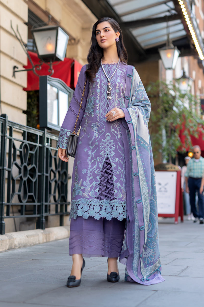 Rangrasiya | Carnation Winter Shawl | Lavender - Official Rangrasiya stockist in UK - Sakeena London