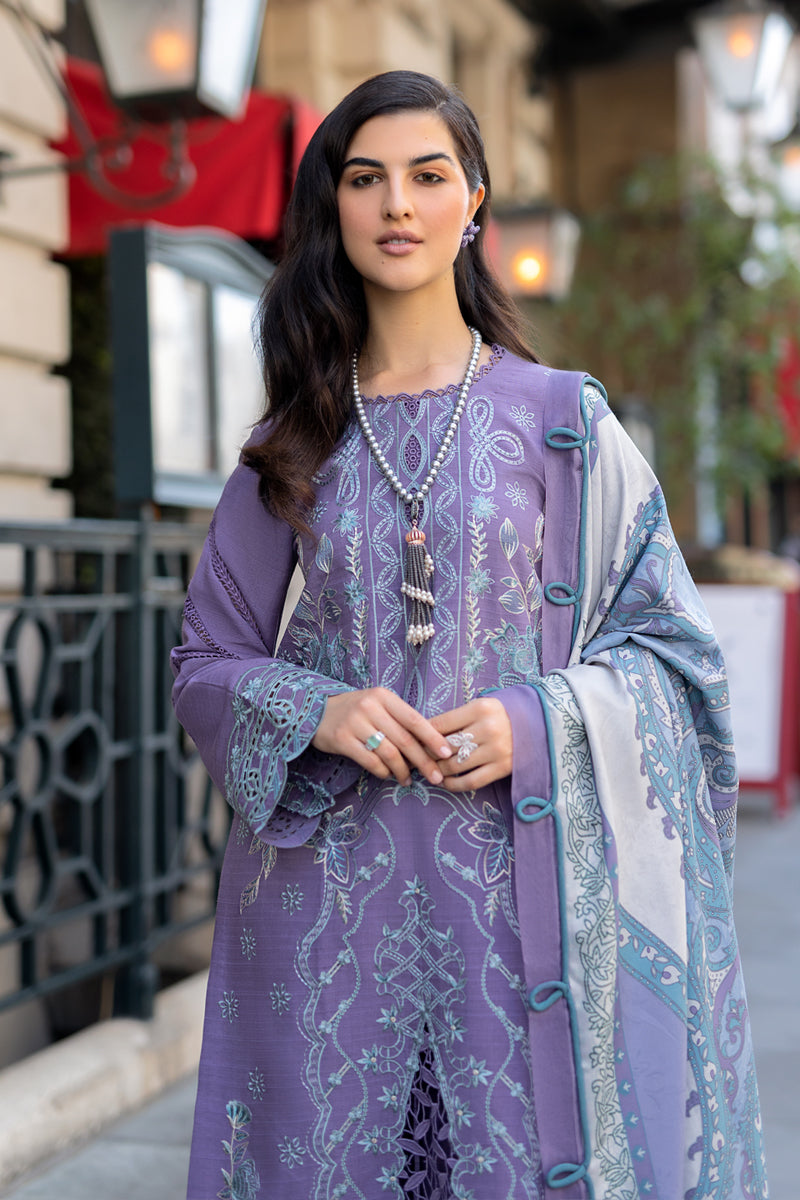 Rangrasiya | Carnation Winter Shawl | Lavender - Official Rangrasiya stockist in UK - Sakeena London