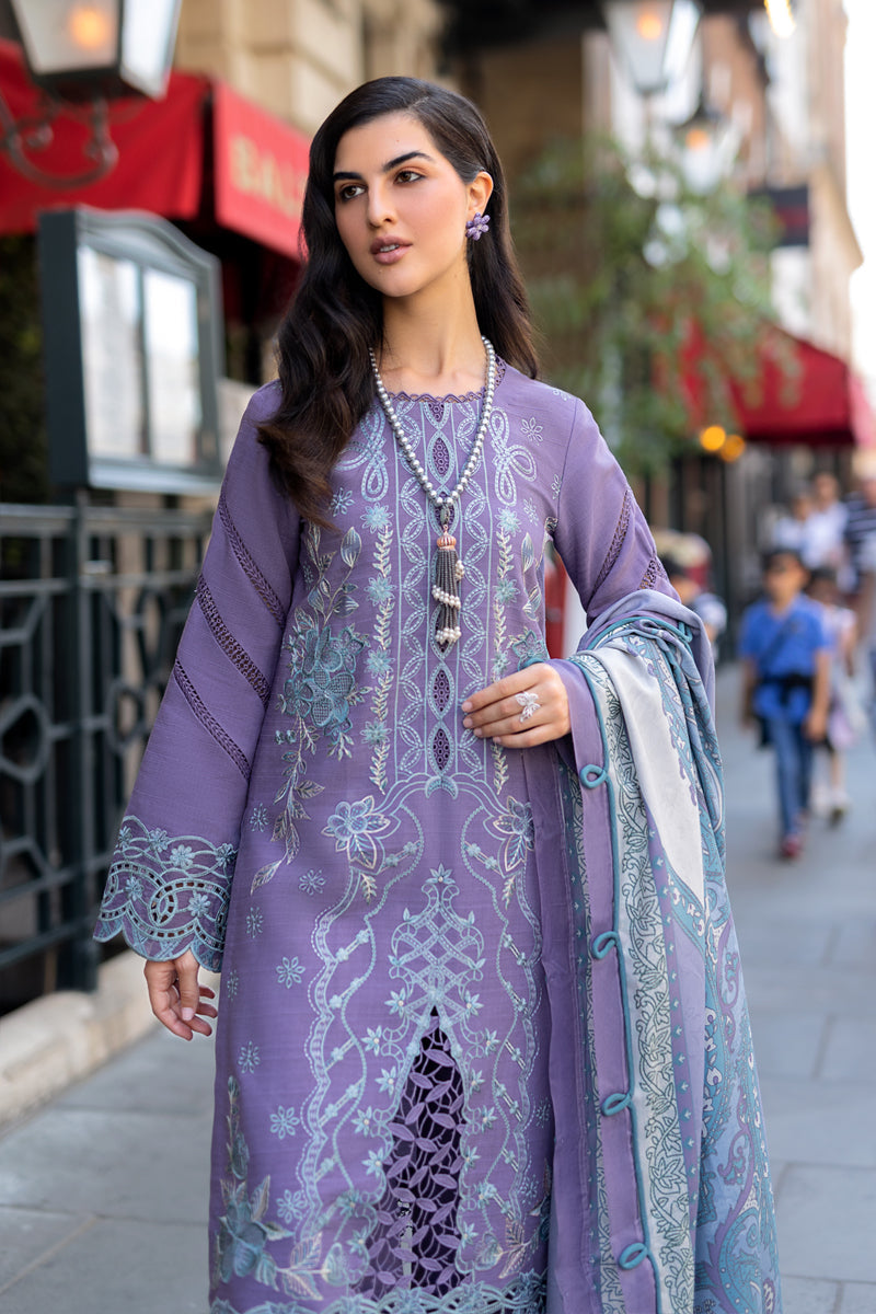 Rangrasiya | Carnation Winter Shawl | Lavender - Official Rangrasiya stockist in UK - Sakeena London