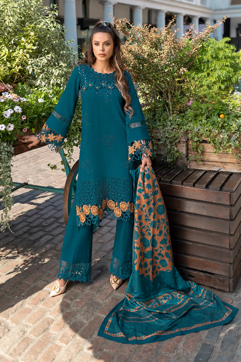 Rangrasiya | Carnation Winter Shawl | Erica - Official Rangrasiya stockist in UK - Sakeena London